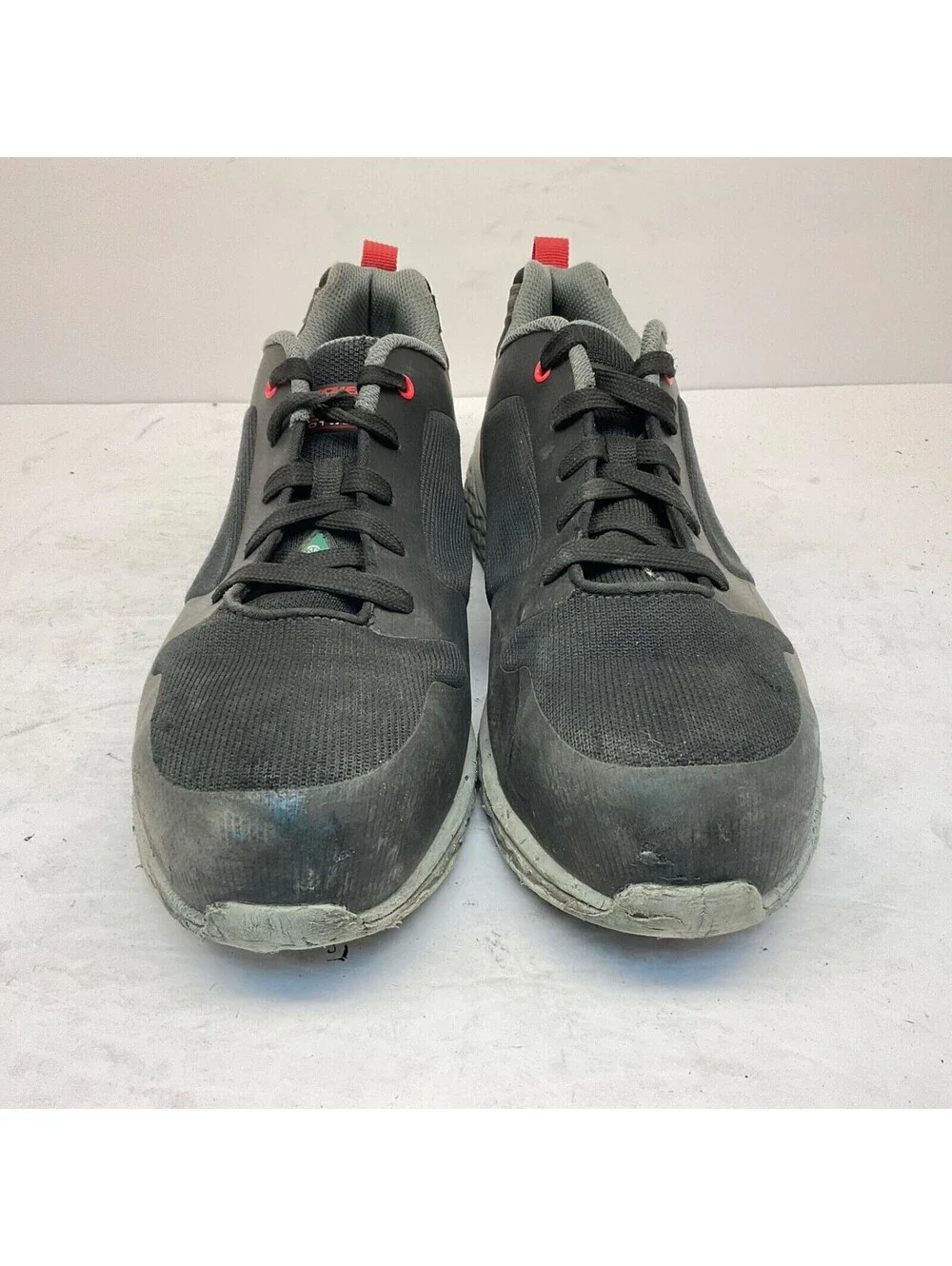 Skechers Men's Alum Toe Steel Plate Safety Shoes 99992002 Black/Red Size 10.5M